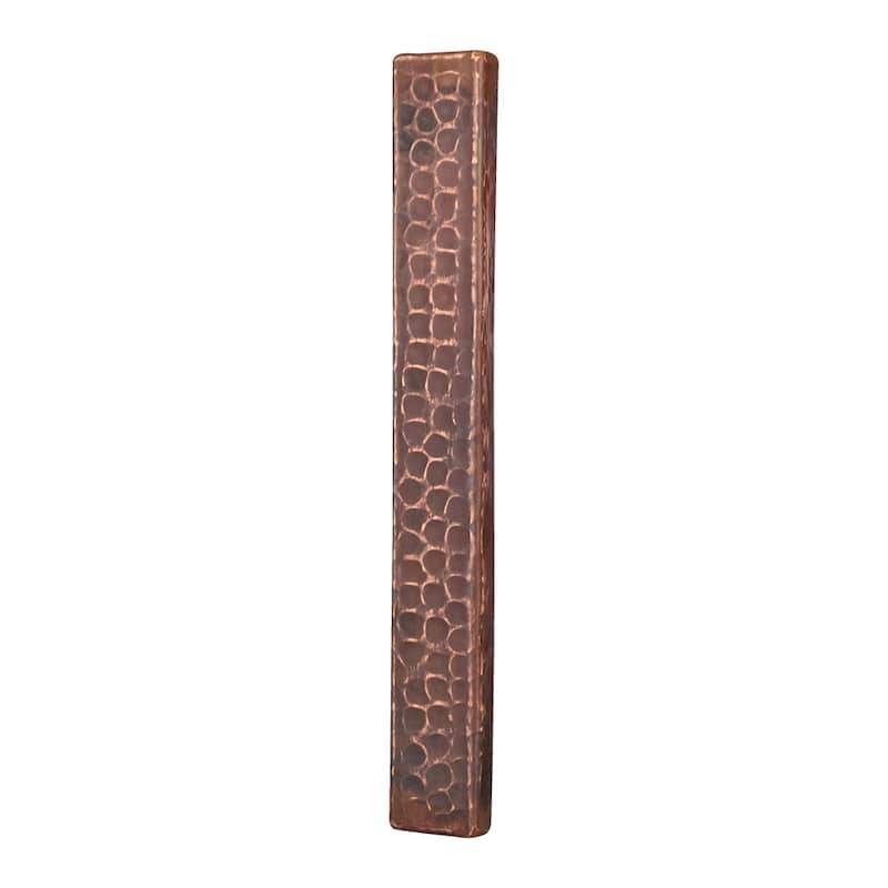 1" x 8" Hammered Copper Tile - Quantity 8 (T18DBH_PKG8)