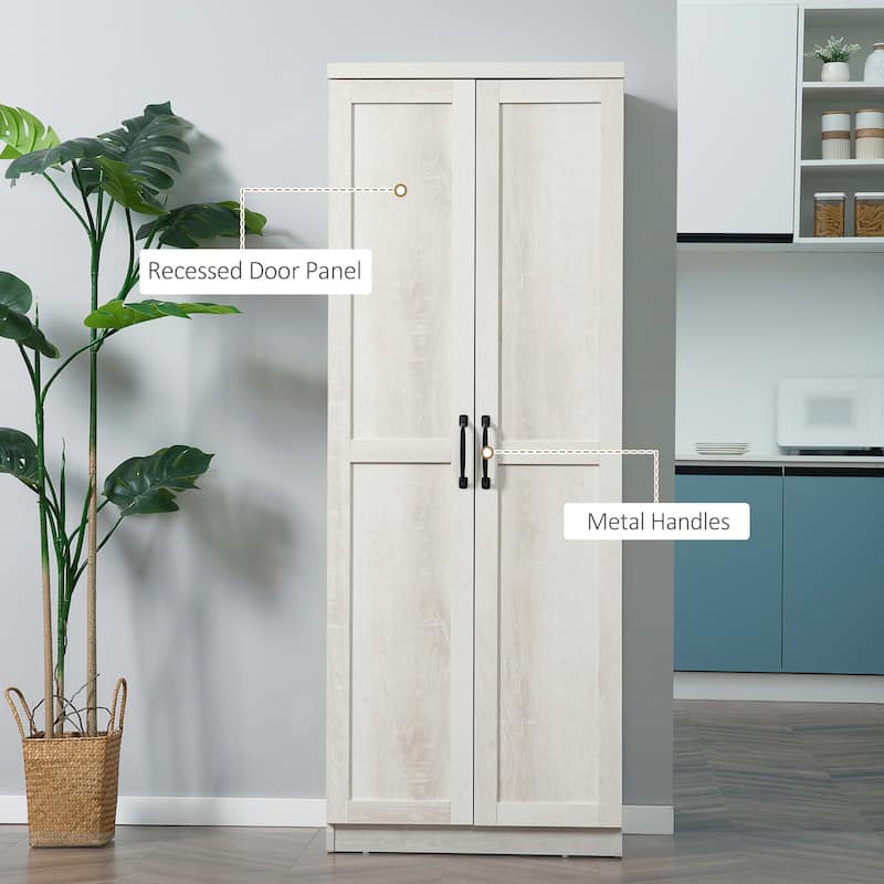 2-Door Kitchen Pantry Storage Cabinet