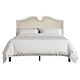 preview thumbnail 18 of 18, CraftPorch Modern Linen Nailhead Curvaceous Upholstered Bed Dove Grey - Full
