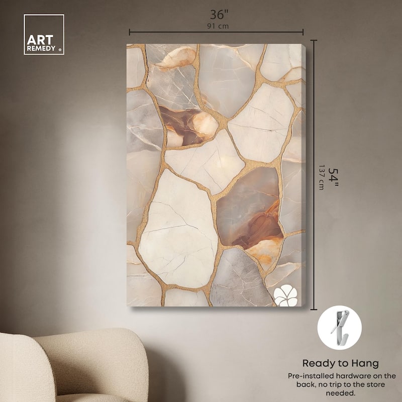 Textured Earthy Tones I Canvas by Art Remedy, Gallery Wrapped