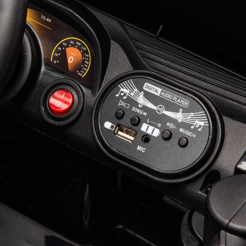 Christmas Gift 12V Ride-On Electric Car for Kids, MP3, LED Lights, Remote Control