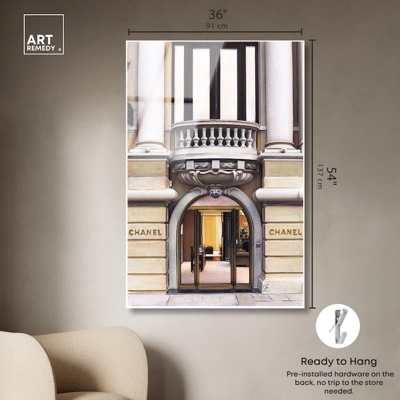 Expensive Store in Paris Acrylic by Art Remedy, Ready to Hang
