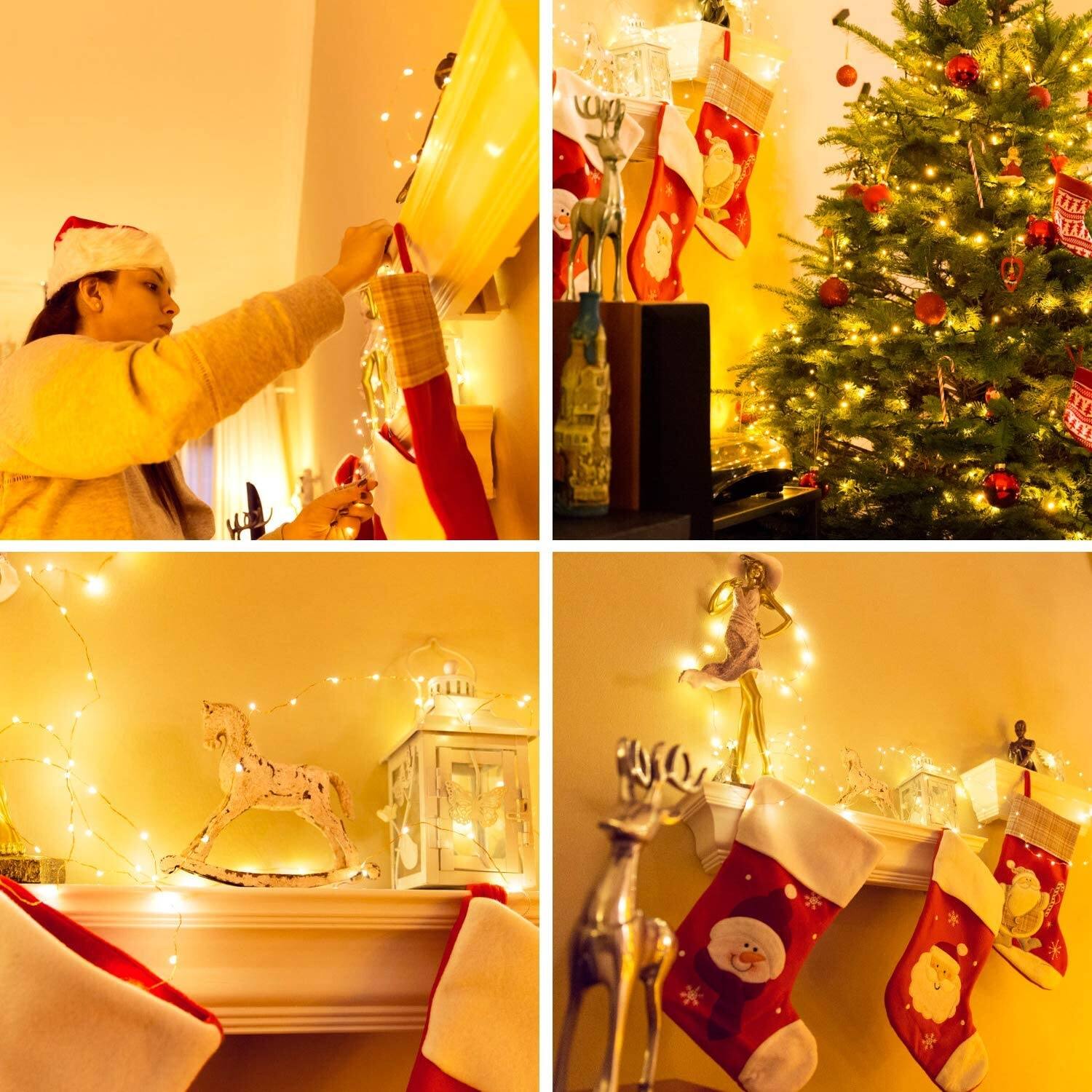 2 Pack LED String Light, Mini Battery Operated - Yellow - On Sale - Bed ...
