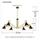preview thumbnail 10 of 8, Arden 6-Light Matte Black Chandelier