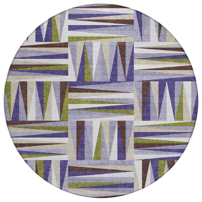 HomeRoots Geometric Transitional Rectangle Outdoor Rug