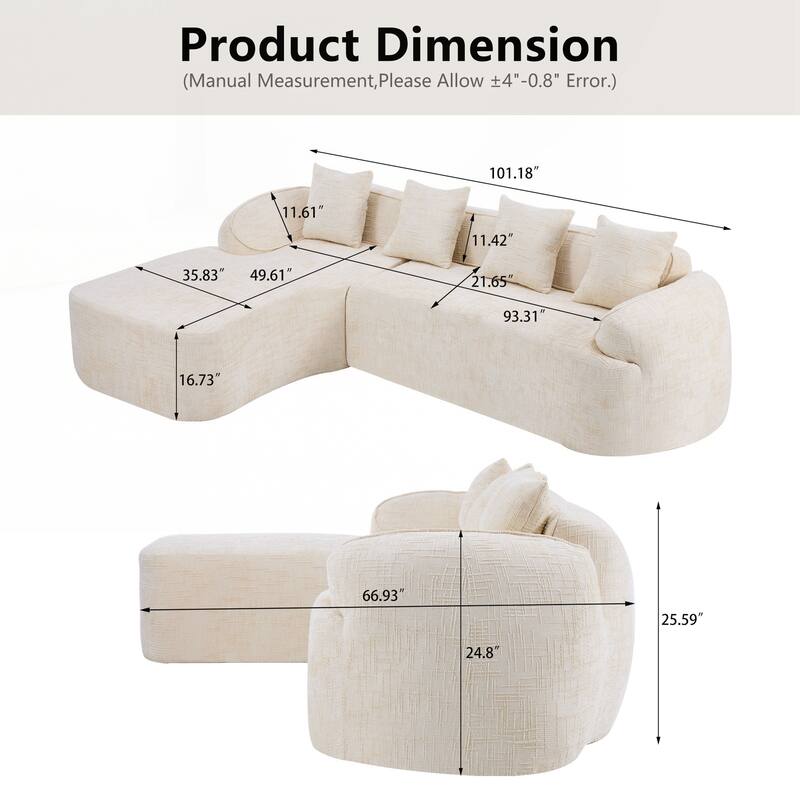 L-shaped Compressed Sofa that Goes Well with Any Living Room