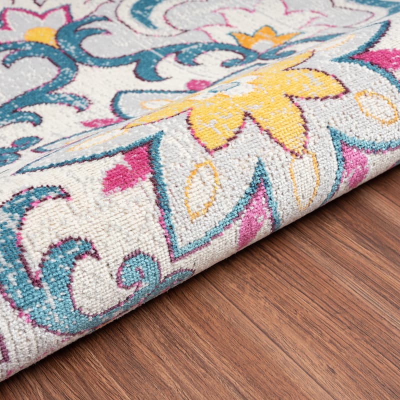 Sevita Boho Transitional Medallion Area Rug
