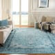 SAFAVIEH Evoke Annabel Vintage Shabby Chic Oriental Rug - 6'7" x 9' - Light Blue/Light Blue