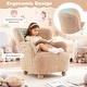 preview thumbnail 9 of 28, Costway Sherpa Kids Sofa with Solid Rubber Wood Legs for Boys & Girls - See Details