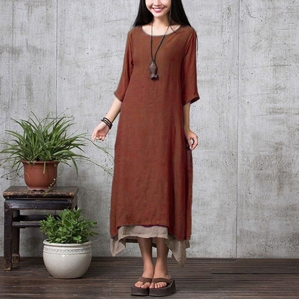 zanzea linen dress