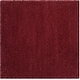 preview thumbnail 102 of 239, SAFAVIEH Santa Monica Shag Einara 2-inch Thick Area Rug 3' Square - Maroon - Square
