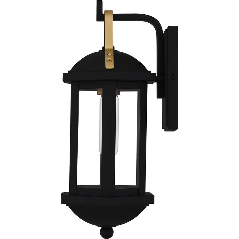 Crestfield 1-Light Matte Black Outdoor Wall Lantern
