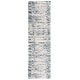 preview thumbnail 5 of 7, SAFAVIEH Hudson Shag Wynne Abstract 2-inch Thick Rug 2'3" x 8' Runner - Ivory/Steel Blue - Runner
