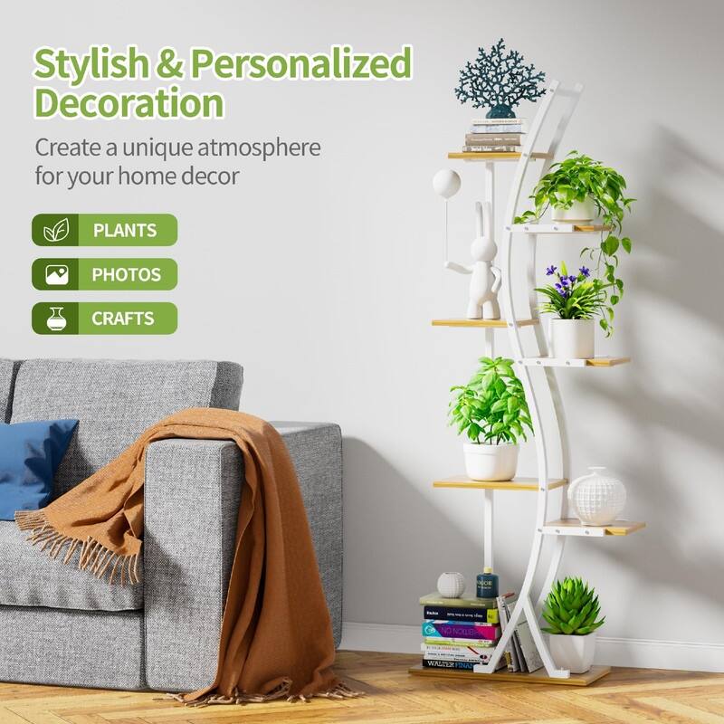 Plant Stand Indoor with Grow Lights - 19.69 x 9.45 x 62.99 inches