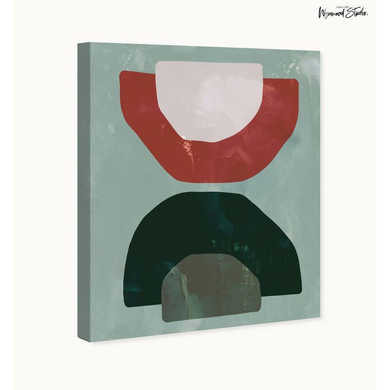Wynwood Studio Canvas Abstract Cohesion Gray Rustic Wall Art Canvas Print