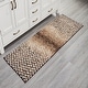 preview thumbnail 81 of 123, Better Trends 100% Micro Polyester Knitted Bathroom Rugs - Casablanca Collection with Chevron Pattern, Machine Washable Bath Mat 20" x 60" Runner - Brown