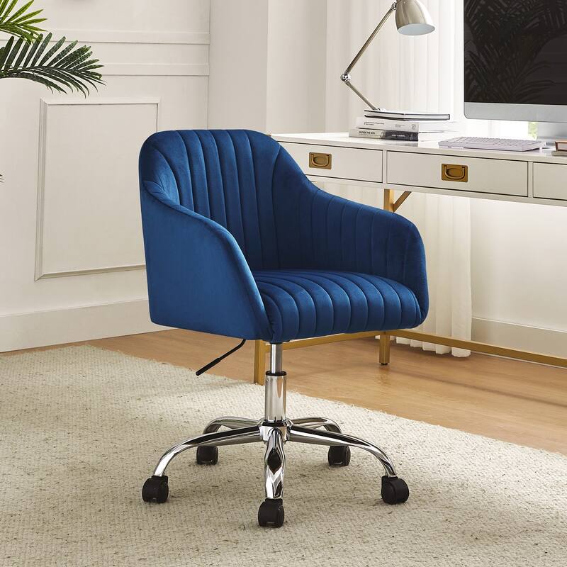 Gerhard Modern Velvet Task Chair - 360 Degree Swivel by HULALA HOME