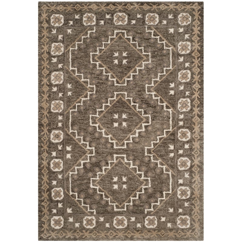 SAFAVIEH Handmade Bella Forough Modern Floral Wool Rug