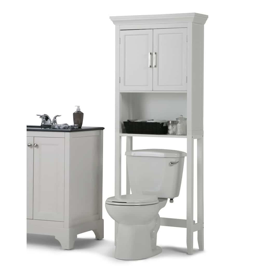 WYNDENHALL Hayes 67 inch H x 27 inch W Space Saver Bath Cabinet - 67 inch high - 67 inch high