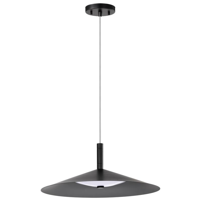 Corrine 18 Inch LED Pendant Matte Black 3K/4K/5K CCT Selectable - Matte Black - Matte Black