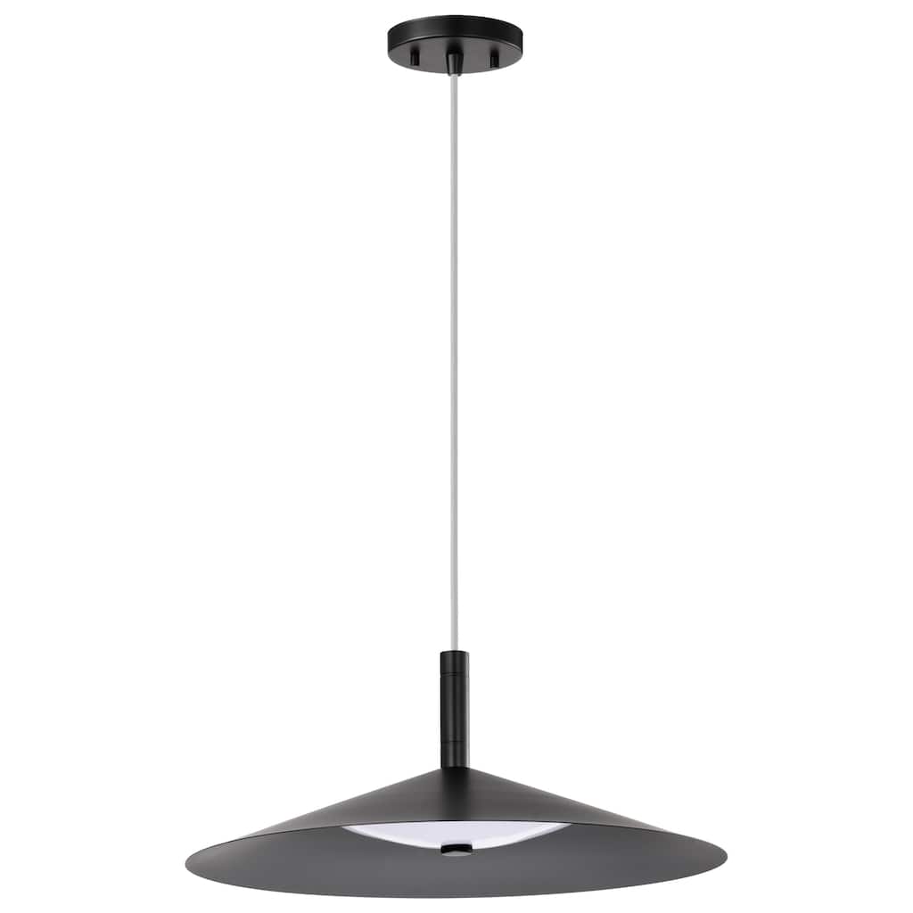 Corrine 18 Inch LED Pendant Matte Black 3K/4K/5K CCT Selectable - Matte Black