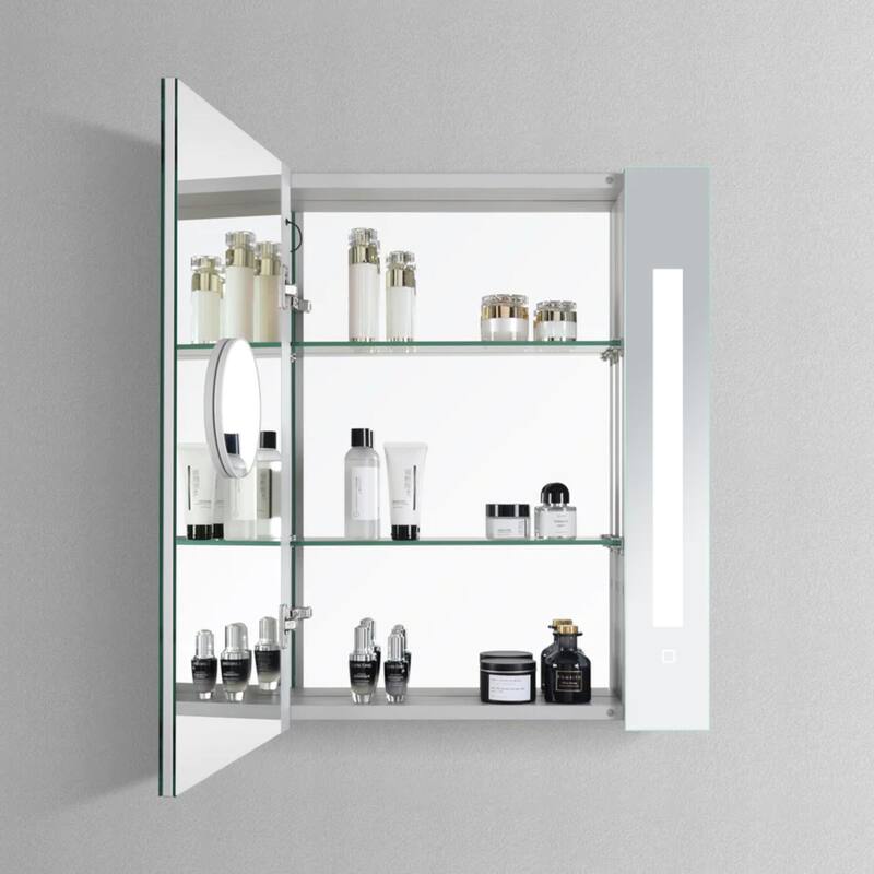Modern Mirrors Pluto Illuminated Cabinet Vanity Mirror LED Mirrored Door Cabinet - 32*30