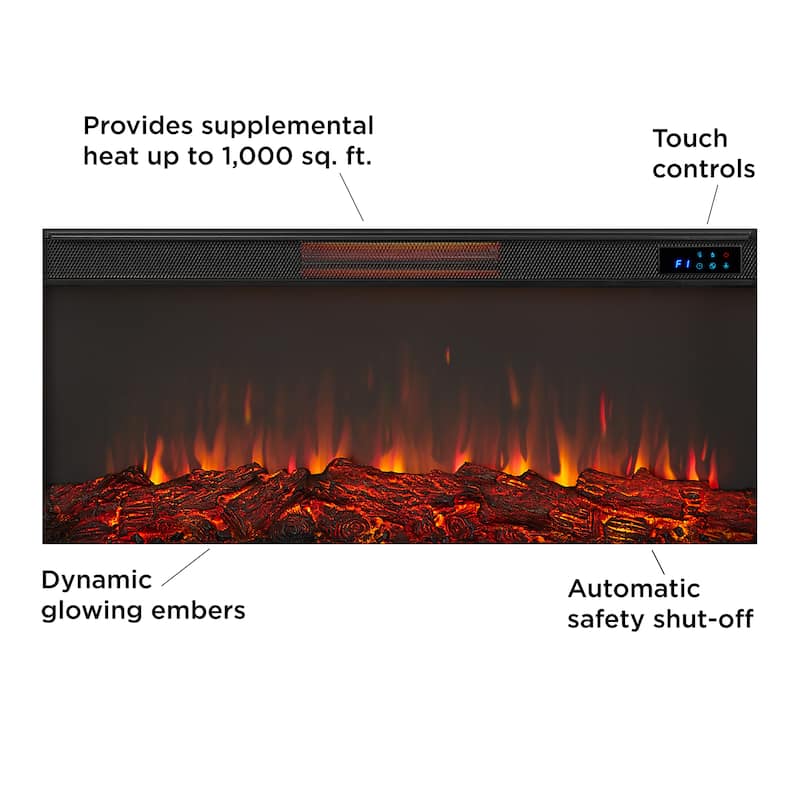 Beau 58.5" Electric Fireplace by Real Flame