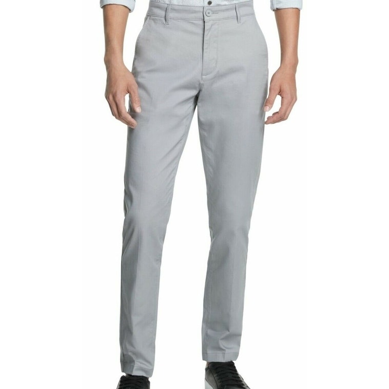 Mens gris humo chino Relaxed Fit Pantalones de Atlantic Bay//BHS 36R BNWT