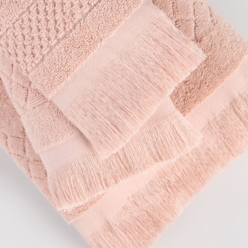 Superior Rolla Cotton Geometric Jacquard Plush Soft Bath Sheet Set of 2