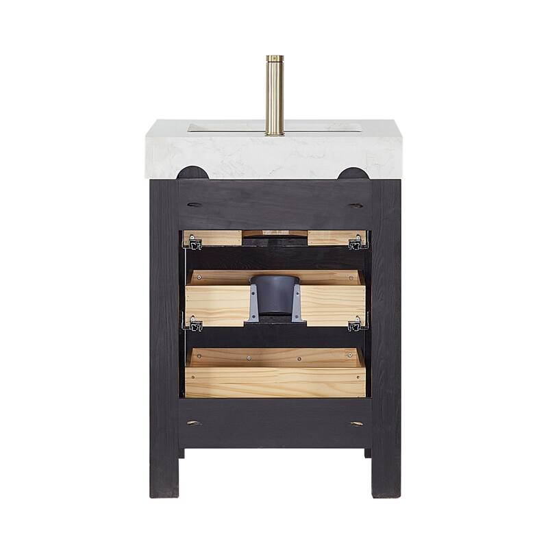 Miseno MV-NM-LEON24-LWT León 24" Free Standing Single Basin Vanity Set