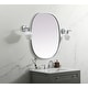 preview thumbnail 10 of 9, Elegant Lighting MR2B3036 Brynn 30" W x 36" H Modern Oval Bathroom