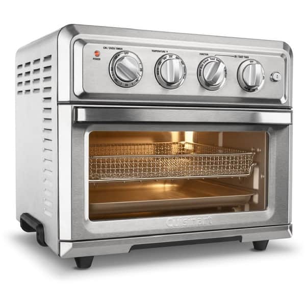 Cuisinart TOA-60 Air Fryer Toaster Oven (Silver) (Renewed) - Bed