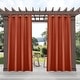 preview thumbnail 22 of 33, ATI Home Delano Indoor/Outdoor Grommet Top Curtain Panel Pair 54x120 - Mecca Orange