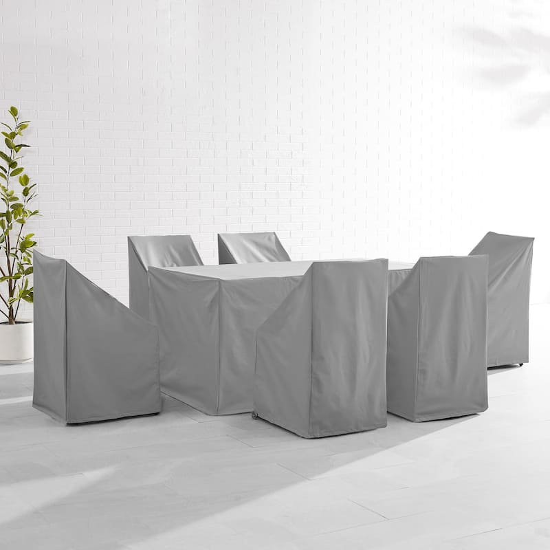 Crosley 7Pc Outdoor Dining Furniture Cover Set - Gray