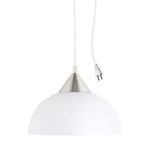 Globe Electric 64413 1 Light Plug-in Full Sized Pendant
