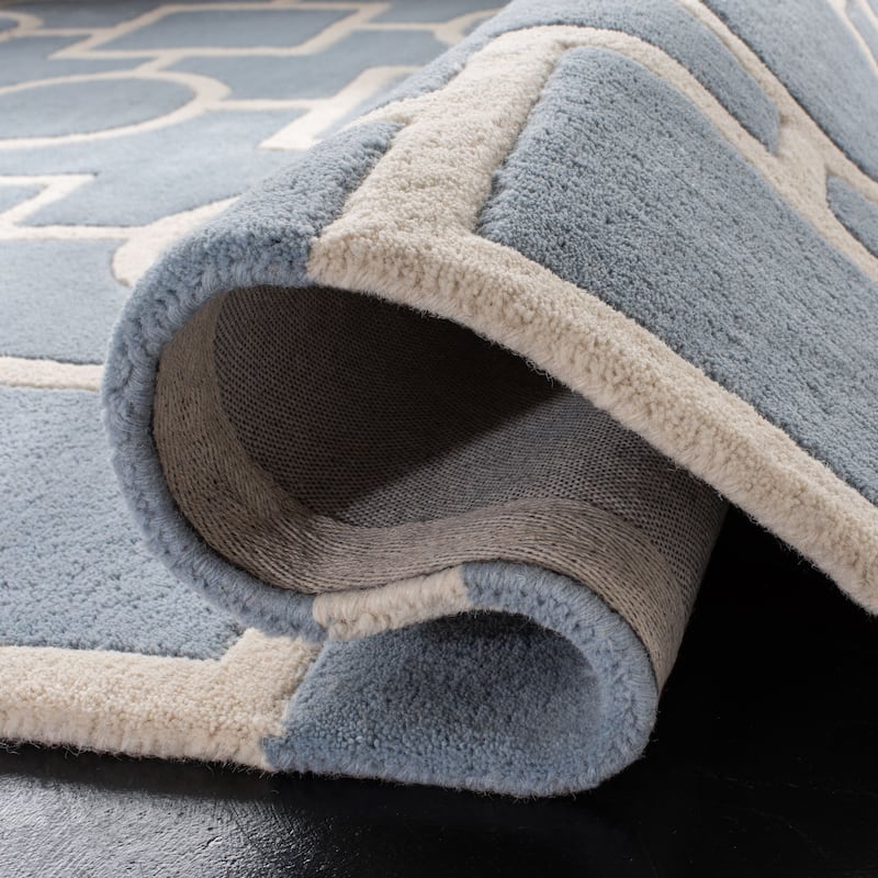SAFAVIEH Handmade Chatham Alkinoi Modern Moroccan Wool Rug