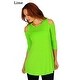 Simply Ravishing Women's Cold Shoulder Flare 3/4 Sleeve Blouse Top Tunic Shirt (Size: S-5X) - Thumbnail 20