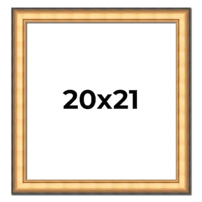 20x21 Frame Gold Plein Aire Solid Wood Picture Frame Width 2 Inches |