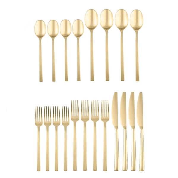 Beacon Gold Mirror 20-Piece Flatware Set