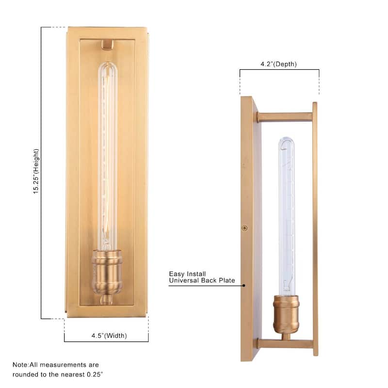 Brio Lighting Adelman 1 Light Wall Sconce