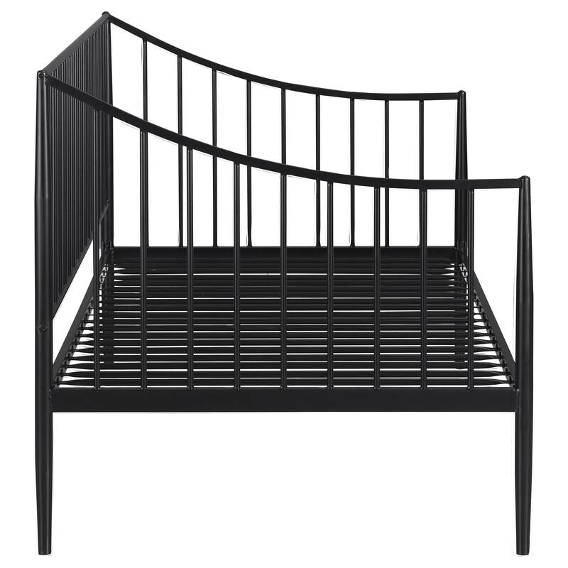Jeremy Matte Black Metal Twin Daybed Bed Frame