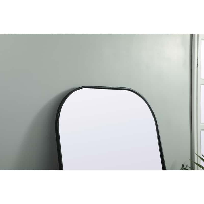 Indigo Home Metal Frame Arch Full Length Mirror 32x76 Inch