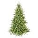 preview thumbnail 2 of 7, Puleo International 7.5 ft. Pre-Lit Miracle Shape Alberta Spruce Artificial Christmas Tree