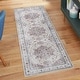preview thumbnail 92 of 204, Gertmenian Crystal Print Washable Digital Printed Flat Pile Polyester Slip Resistant Area Rug Collection
