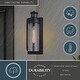 preview thumbnail 8 of 9, Vaxcel Lighting T0749 Lawton 16" Tall Outdoor Wall Sconce with Clear,
