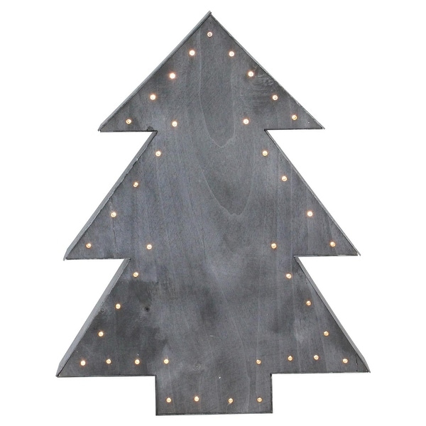 Shop 19 75 Large Pre Lit Grey Christmas Tree Table Top Decoration