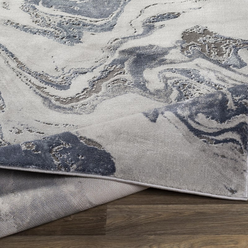 Livabliss Tibetan Modern Swirl Area Rug