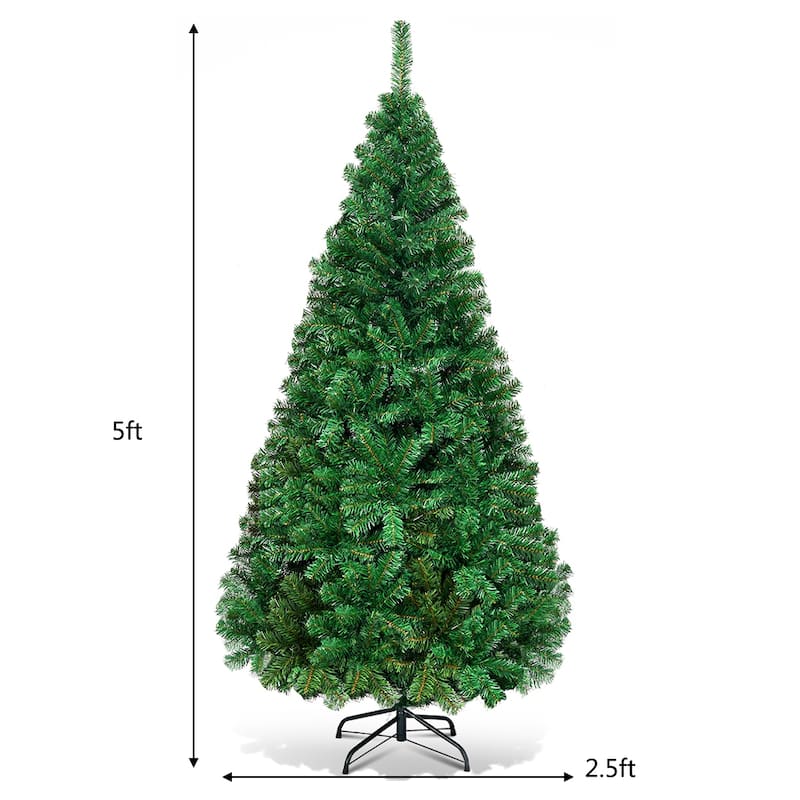 5'/6'/7'/8' Green Artificial PVC Christmas Tree with Stand