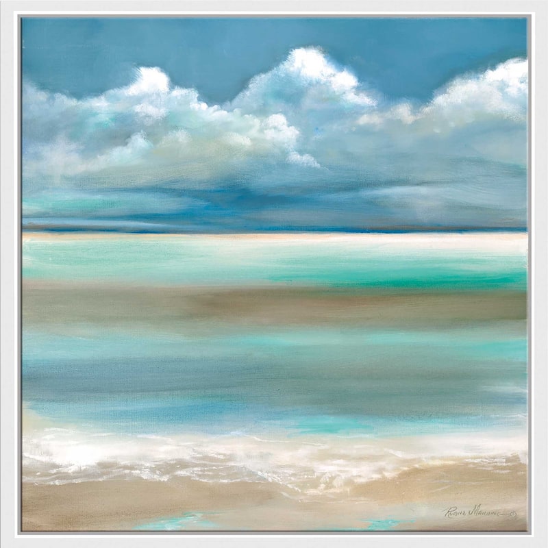 "Tranquility" by The Sea I" by Ruane Manning Print on Floating Canvas