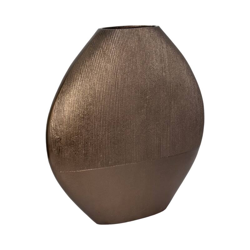 Modern Round Metal Table Vase - Flower Vase